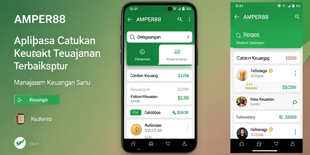Antarmuka pengguna AMPER88 yang sederhana dan fungsional.