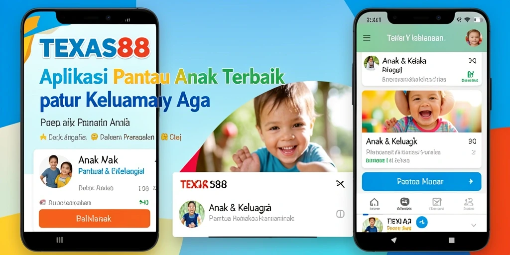 Tampilan antarmuka aplikasi TEXAS88 yang memudahkan pemantauan anak.
