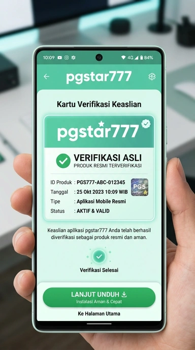 Tampilan kanal resmi pgstar777