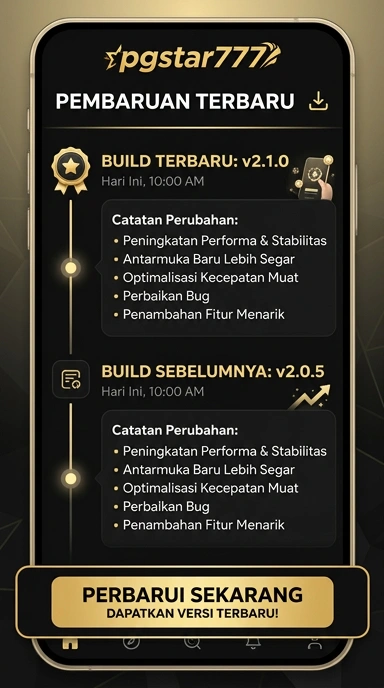 Tampilan riwayat versi pgstar777